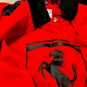 Puma Ferrari jacket Red Black trim Brand new never worn Medium